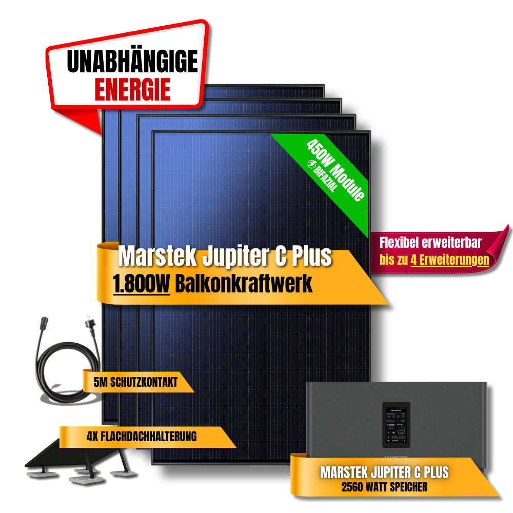 1800W Marstek Jupiter C Plus Balkonkraftwerk