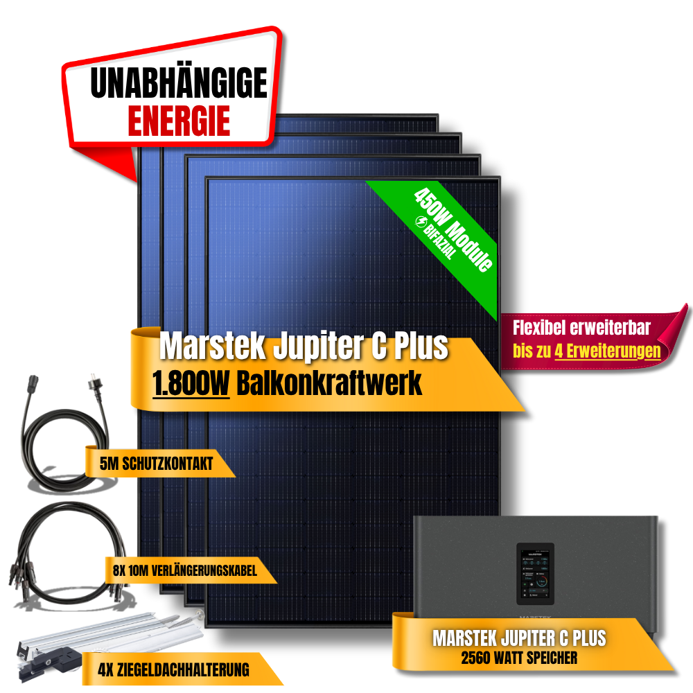 1800W Marstek Jupiter C Plus Balkonkraftwerk