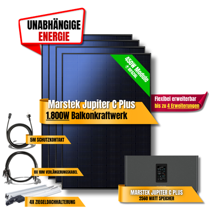 1800W Marstek Jupiter C Plus Balkonkraftwerk