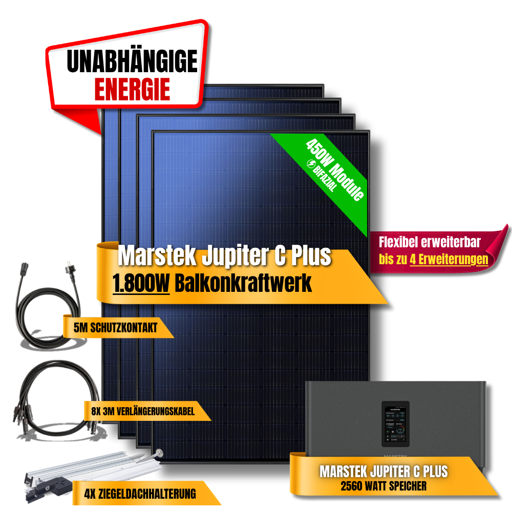 1800W Marstek Jupiter C Plus Balkonkraftwerk