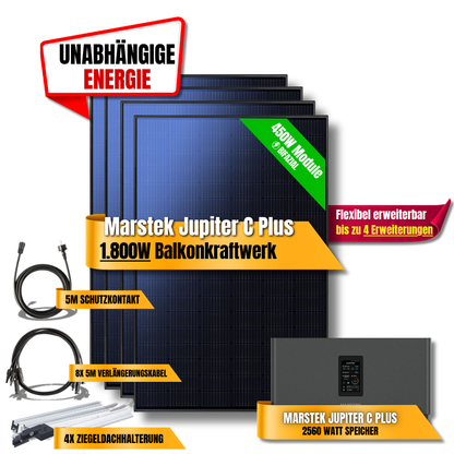 1800W Marstek Jupiter C Plus Balkonkraftwerk