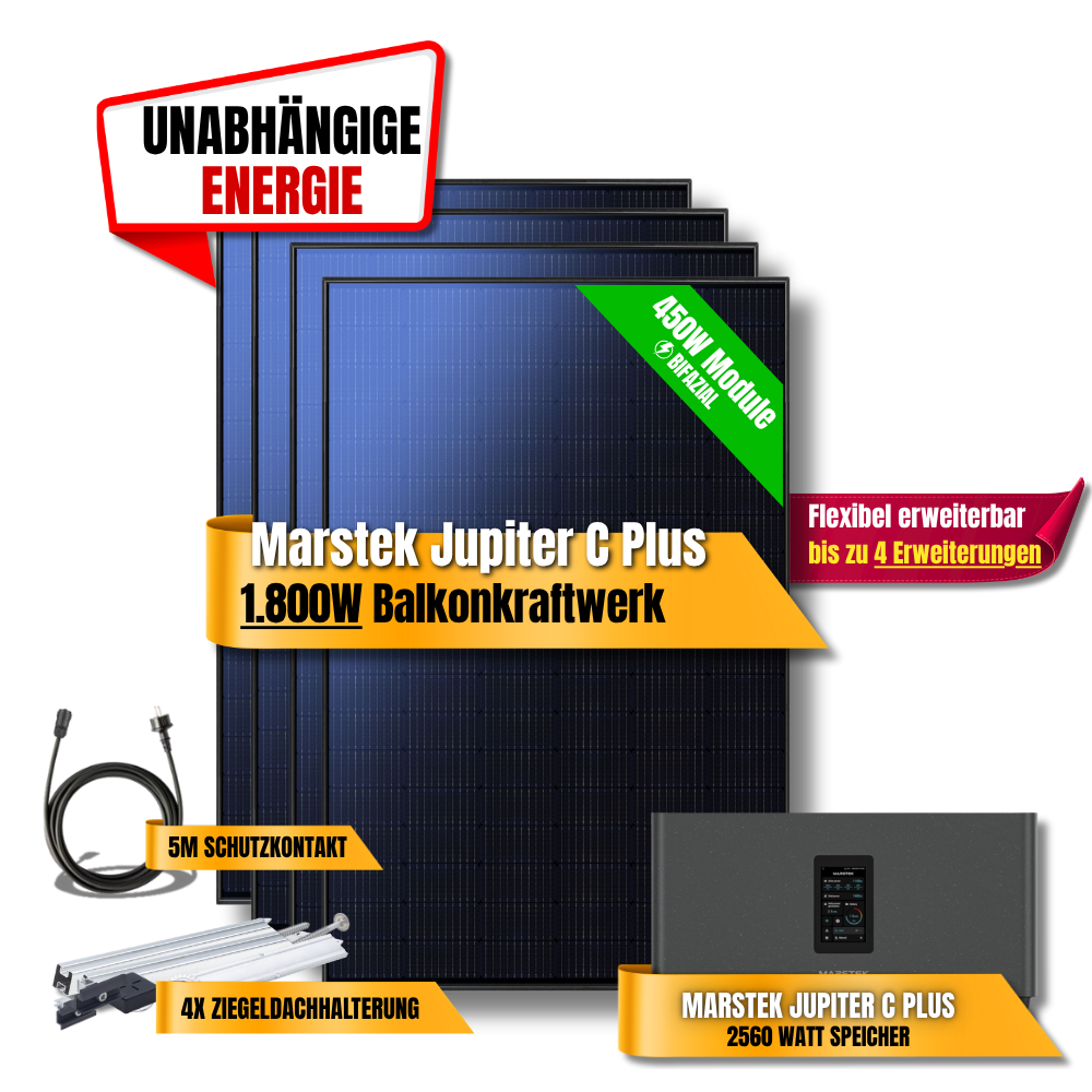 1800W Marstek Jupiter C Plus Balkonkraftwerk