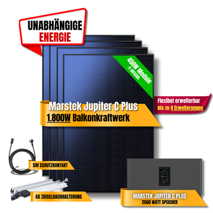 1800W Marstek Jupiter C Plus Balkonkraftwerk