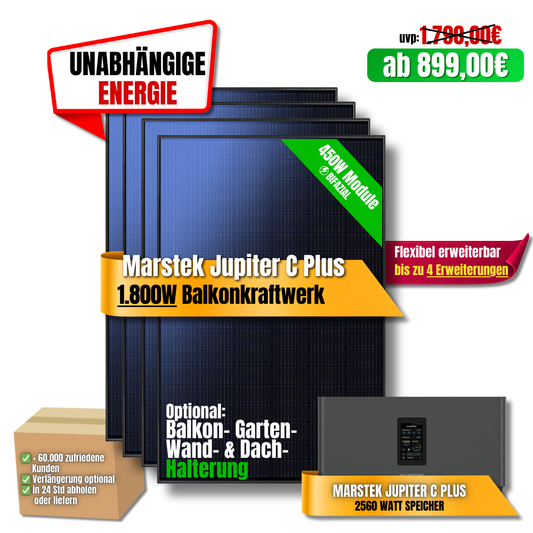 1800W Marstek Jupiter C Plus Balkonkraftwerk