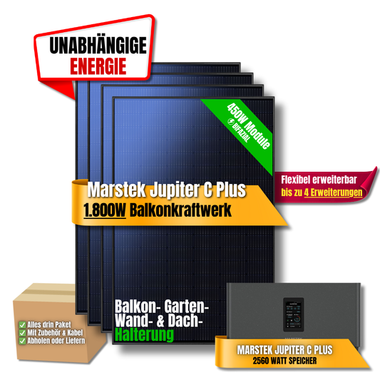 1800W Marstek Jupiter C Plus Balkonkraftwerk