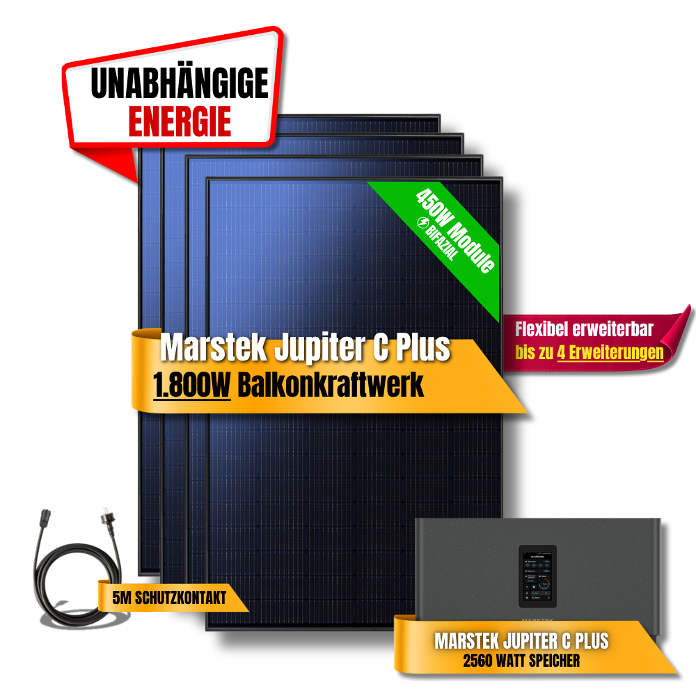 1800W Marstek Jupiter C Plus Balkonkraftwerk