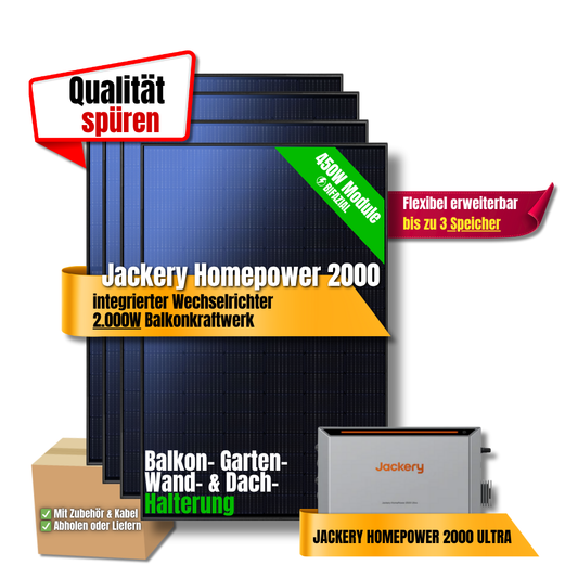 2000W Jackery HomePower 2000 Balkonkraftwerk