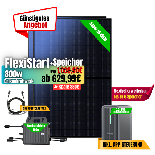 FlexiStart 800W + 2,24kWh Speicher