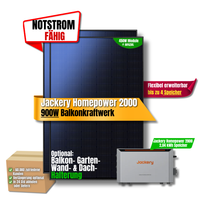 900 W Balkonkraftwerk Jackery Homepower 2000 Speicher