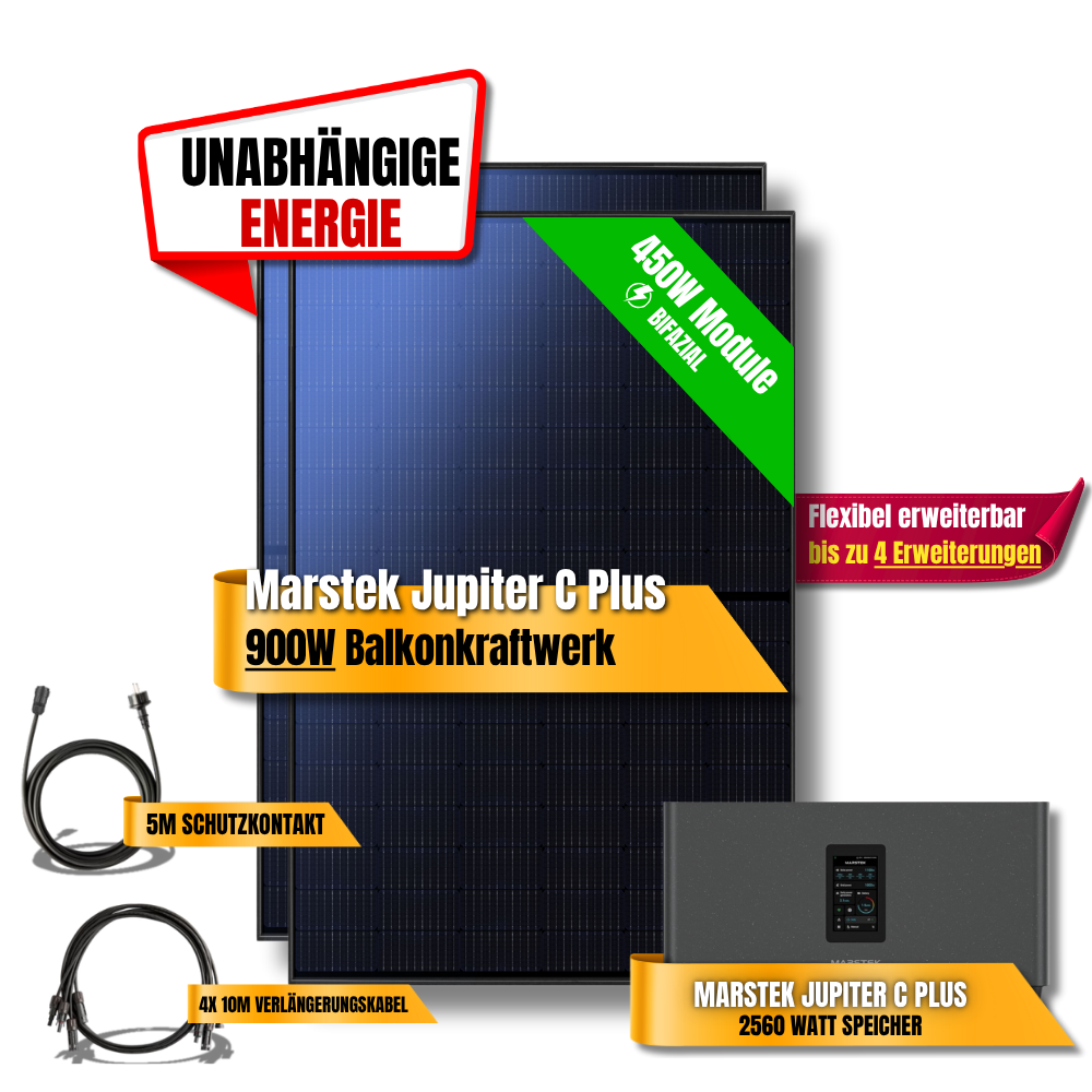900W Marstek Jupiter C Plus Balkonkraftwerk