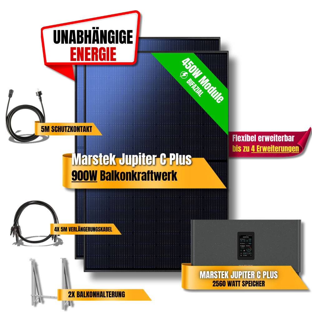 900W Marstek Jupiter C Plus Balkonkraftwerk