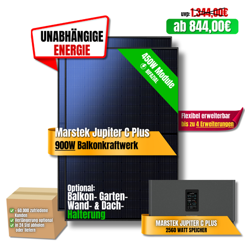 900W Marstek Jupiter C Plus Balkonkraftwerk
