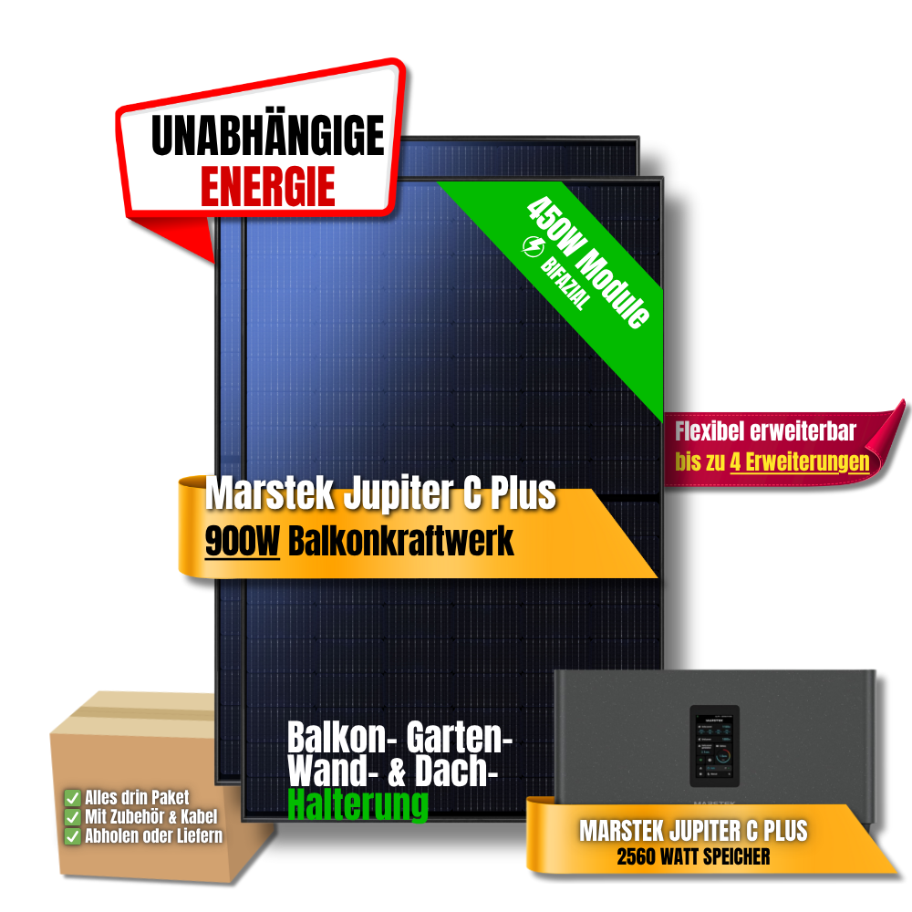 900W Marstek Jupiter C Plus Balkonkraftwerk