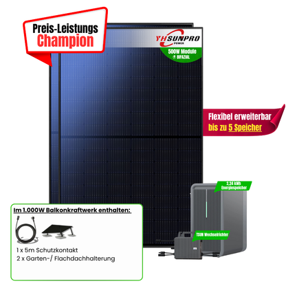 FlexiHome 1000W +2,24kWh Speicher
