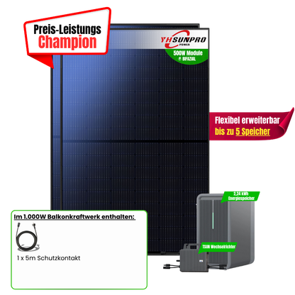 FlexiHome 1000W +2,24kWh Speicher