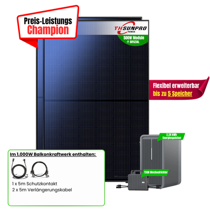 FlexiHome 1000W +2,24kWh Speicher