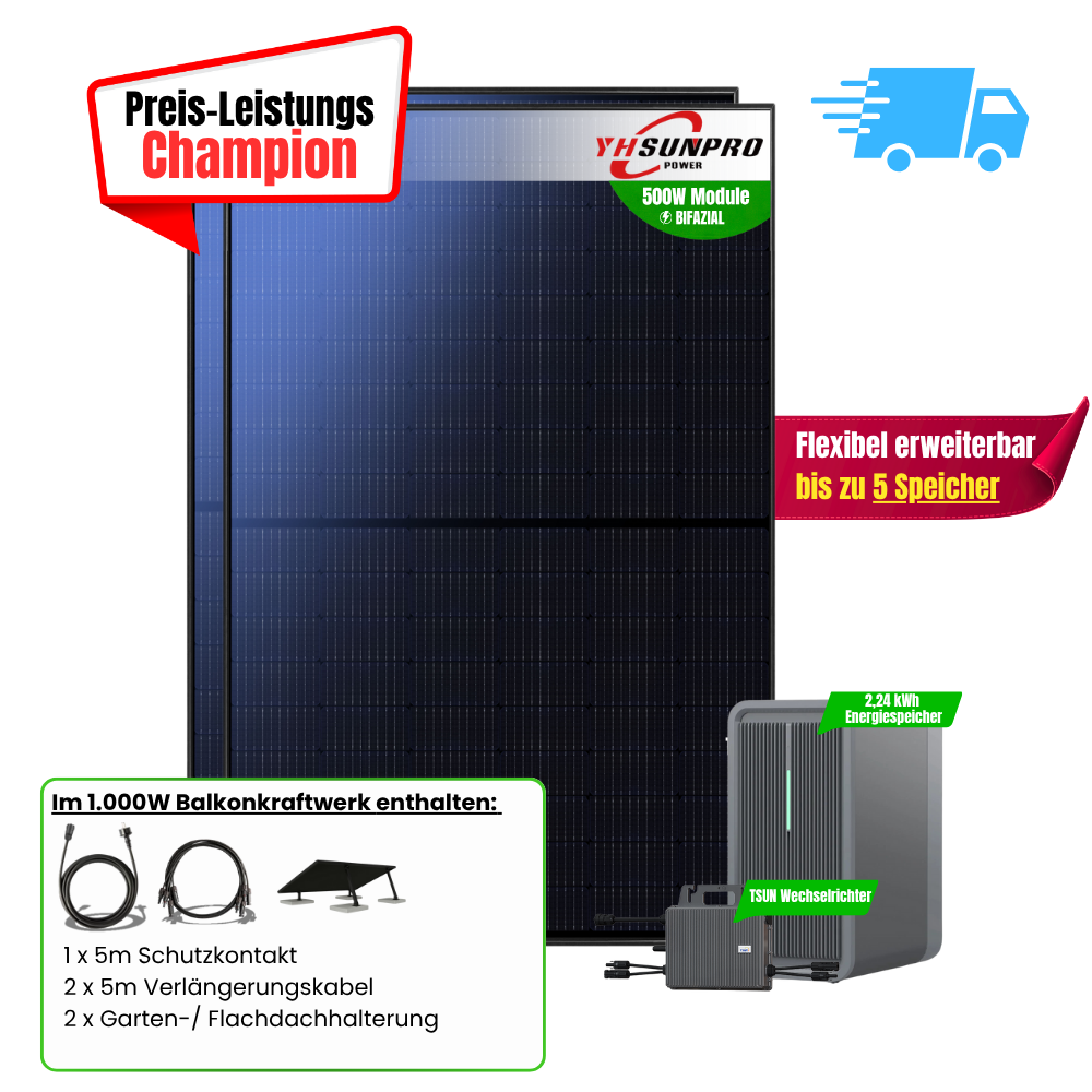 FlexiHome 1000W +2,24kWh Speicher