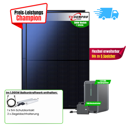 FlexiHome 1000W +2,24kWh Speicher