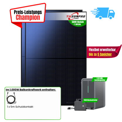 FlexiHome 1000W +2,24kWh Speicher