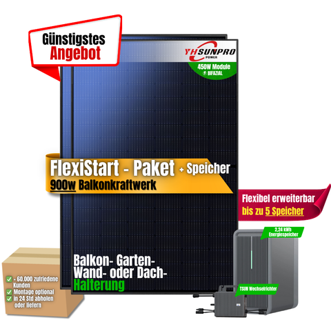 FlexiStart 900W + 2,24kWh Speicher