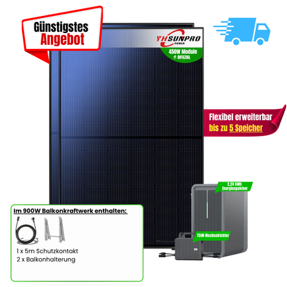 FlexiStart 900W + 2,24kWh Speicher