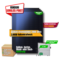 2000 W Balkonkraftwerk Jackery mit 4 kWh Speicher