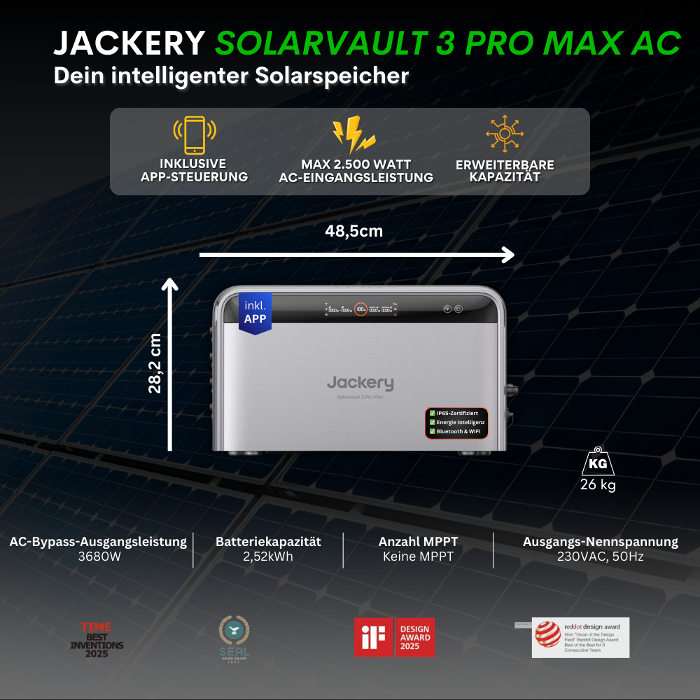 Jackery Solarvault 3 Pro Max AC