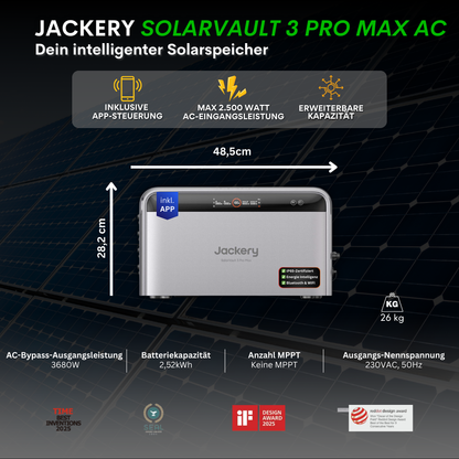 Jackery Solarvault 3 Pro Max AC