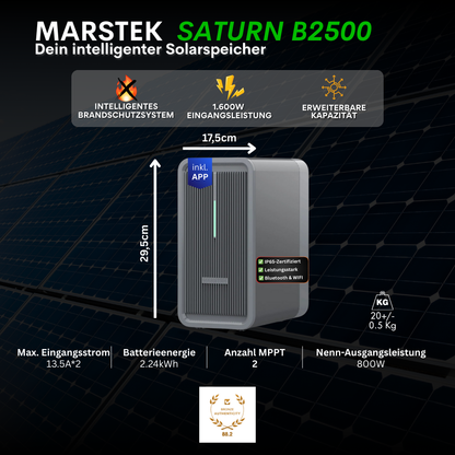 FlexiSolar 2000W +2,24kWh Speicher