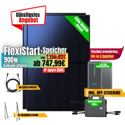 FlexiStart 900W + 2,24kWh Speicher