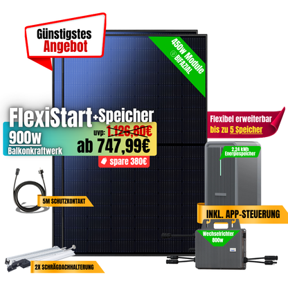 FlexiStart 900W + 2,24kWh Speicher