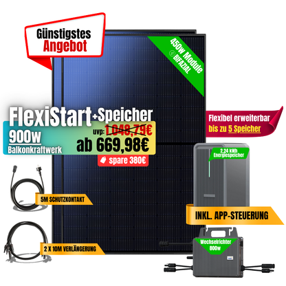 FlexiStart 900W + 2,24kWh Speicher