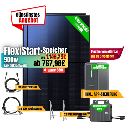 FlexiStart 900W + 2,24kWh Speicher