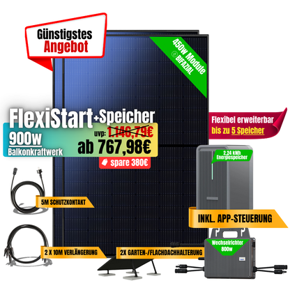FlexiStart 900W + 2,24kWh Speicher