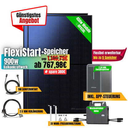 FlexiStart 900W + 2,24kWh Speicher