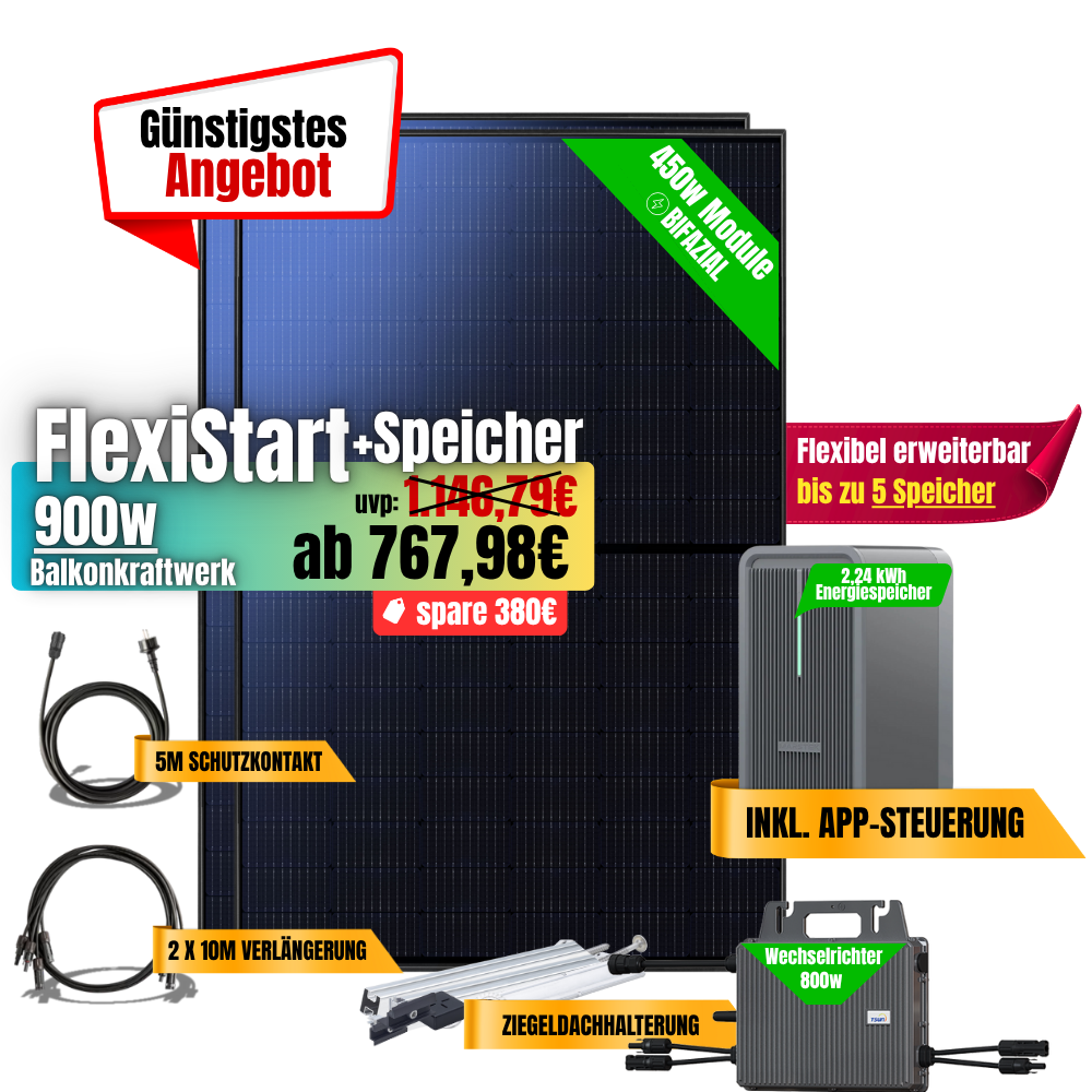 FlexiStart 900W + 2,24kWh Speicher