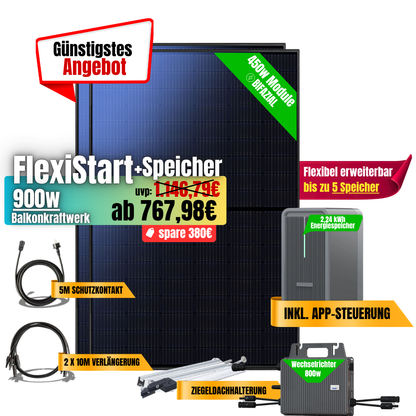 FlexiStart 900W + 2,24kWh Speicher