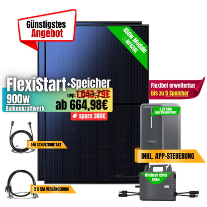FlexiStart 900W + 2,24kWh Speicher