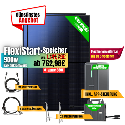 FlexiStart 900W + 2,24kWh Speicher