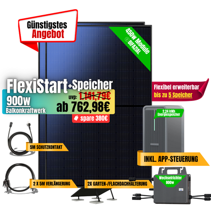 FlexiStart 900W + 2,24kWh Speicher