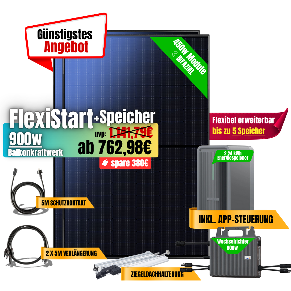 FlexiStart 900W + 2,24kWh Speicher