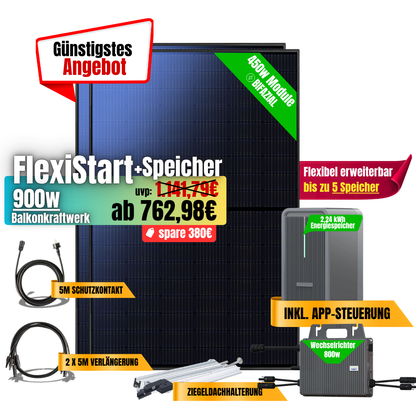 FlexiStart 900W + 2,24kWh Speicher