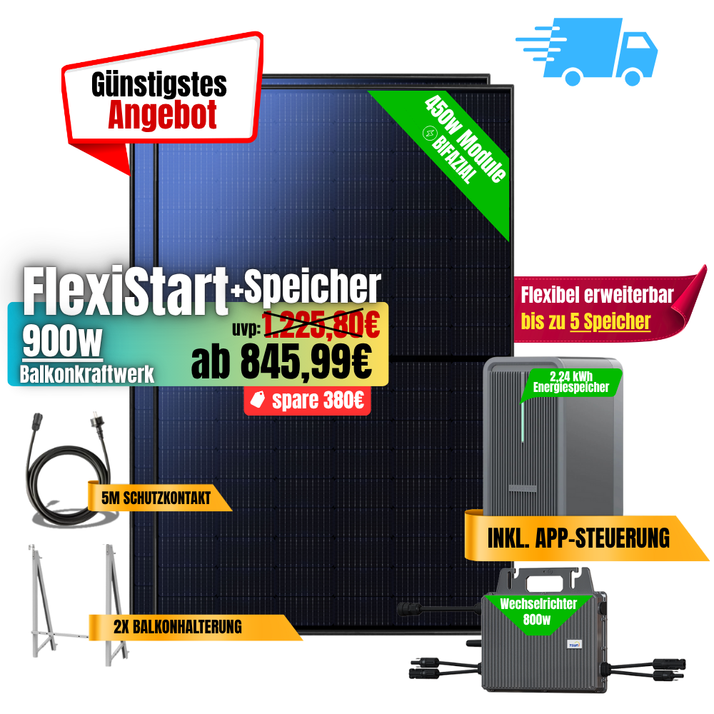 FlexiStart 900W + 2,24kWh Speicher