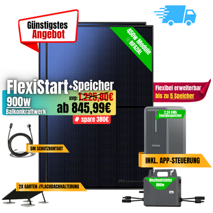 FlexiStart 900W + 2,24kWh Speicher