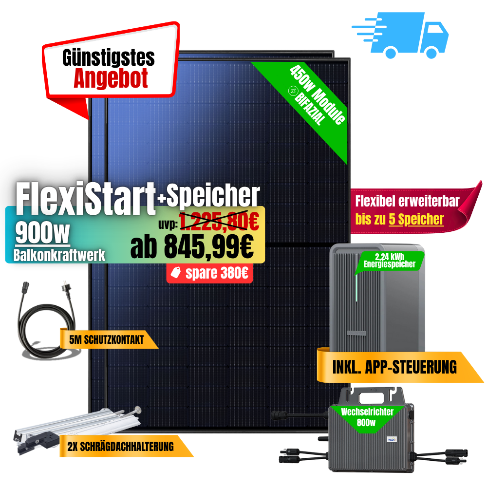 FlexiStart 900W + 2,24kWh Speicher
