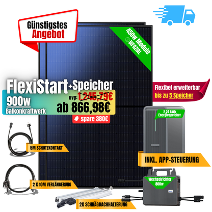 FlexiStart 900W + 2,24kWh Speicher