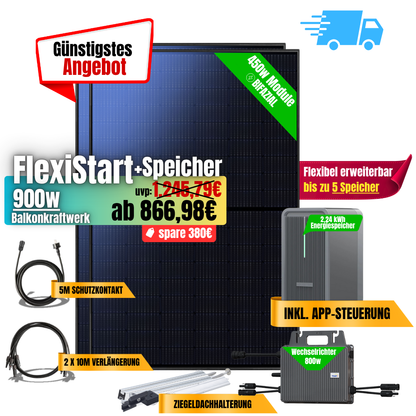 FlexiStart 900W + 2,24kWh Speicher