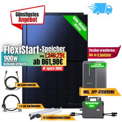 FlexiStart 900W + 2,24kWh Speicher