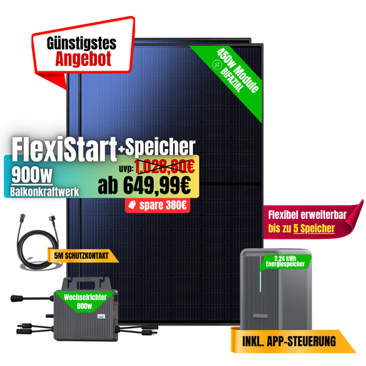 FlexiStart 900W + 2,24kWh Speicher