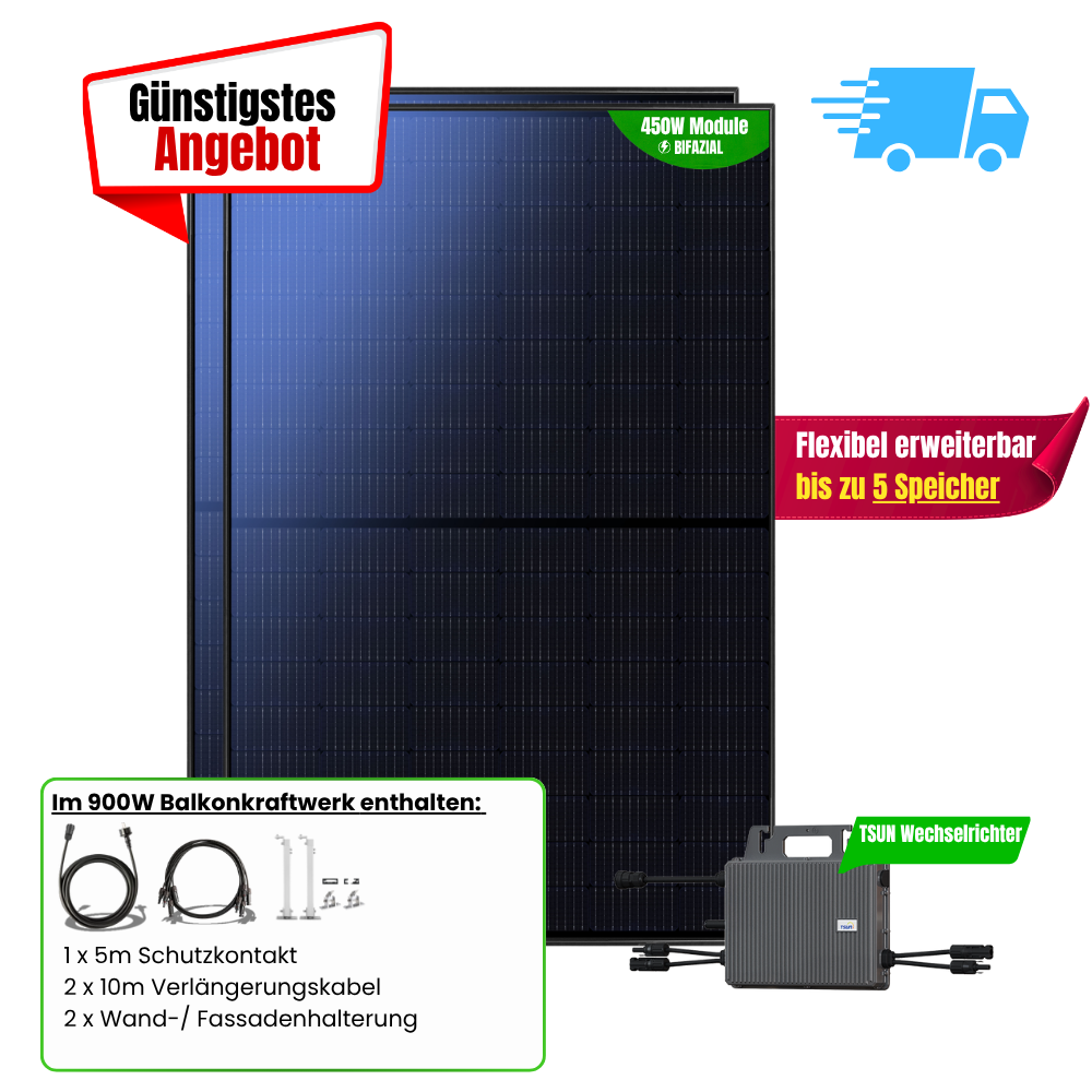 FlexiStart 900 W Balkonkraftwerk
